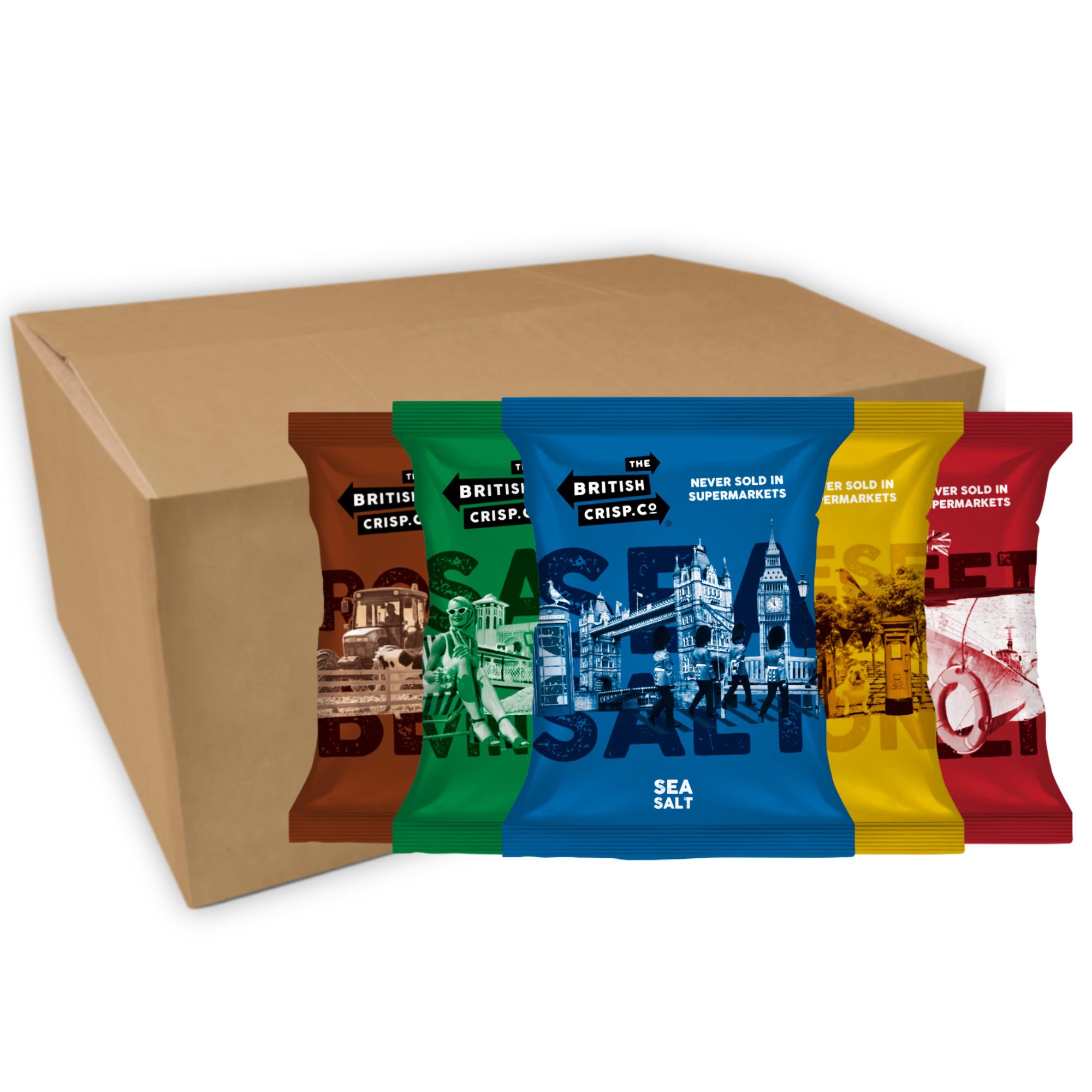 Mixed Case of British Crisp Co. 36 x 40g